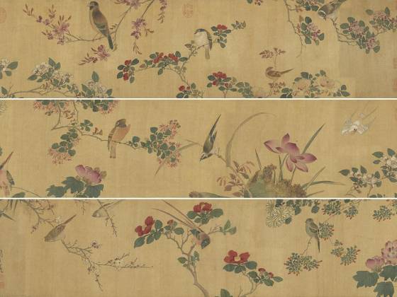 周之冕花鸟画卷