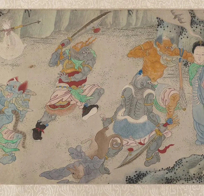 明郑重二郎神搜山图_13