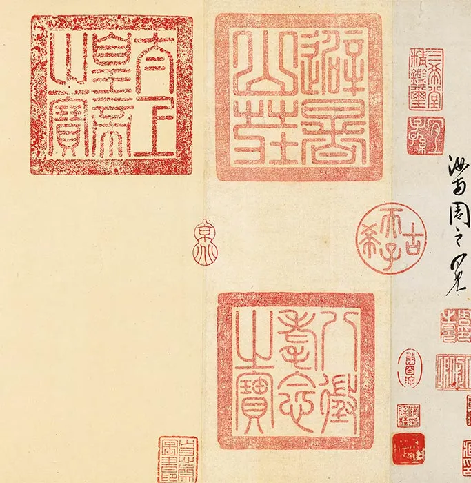 周之冕水墨百花图卷_01