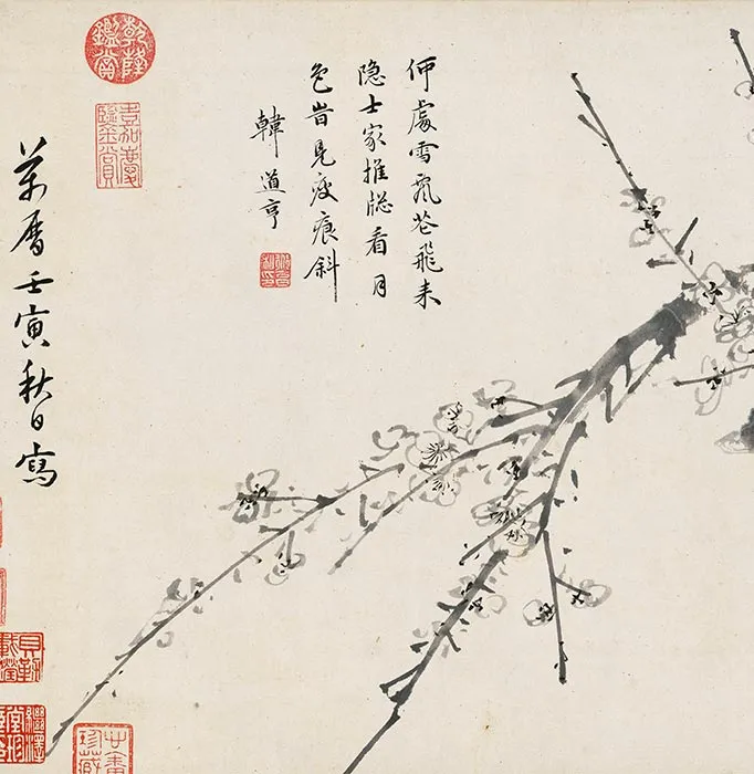 周之冕水墨百花图卷_02