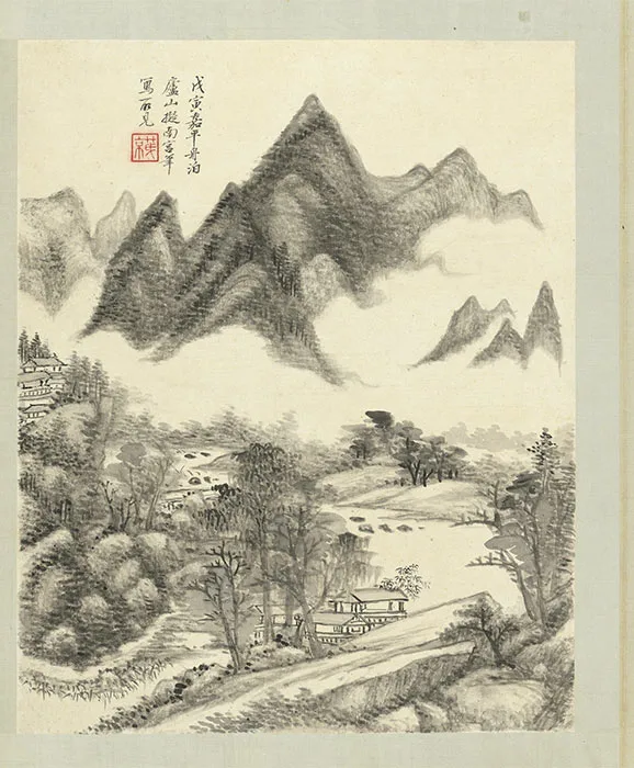 清王原祁仿宋元人山水册_12