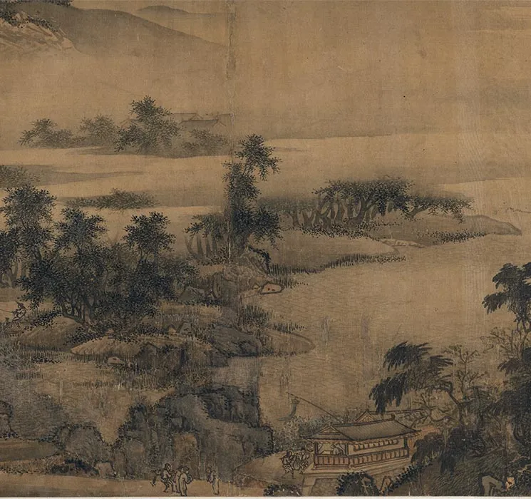 传南宋马远《溪山无尽图卷》全卷_08