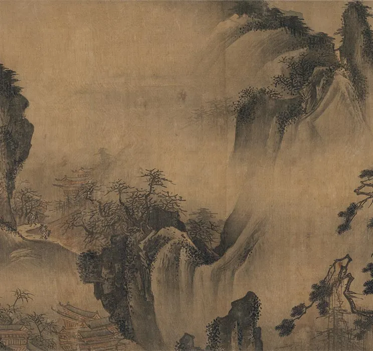 传南宋马远《溪山无尽图卷》全卷_16