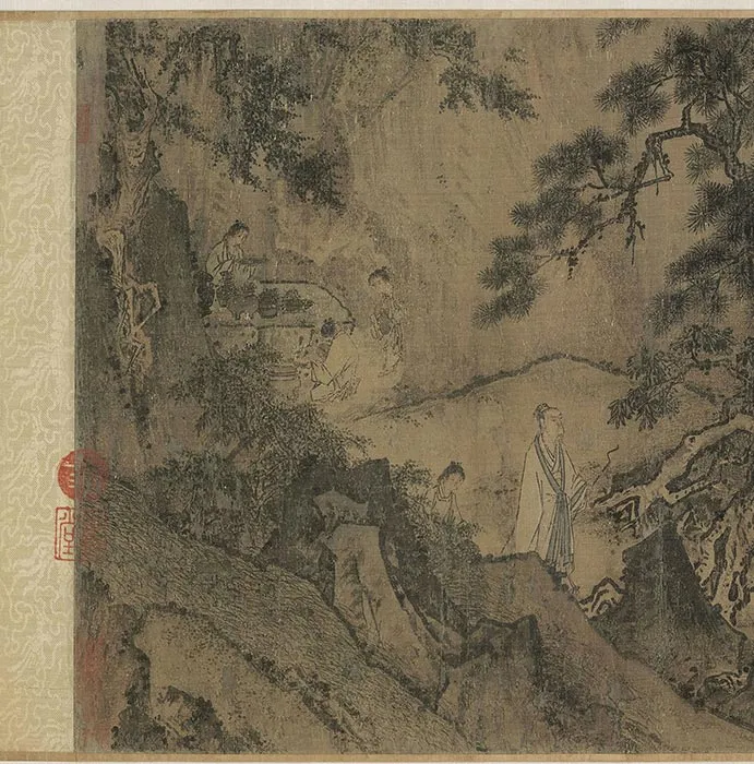 马远《西园雅集图》卷_02