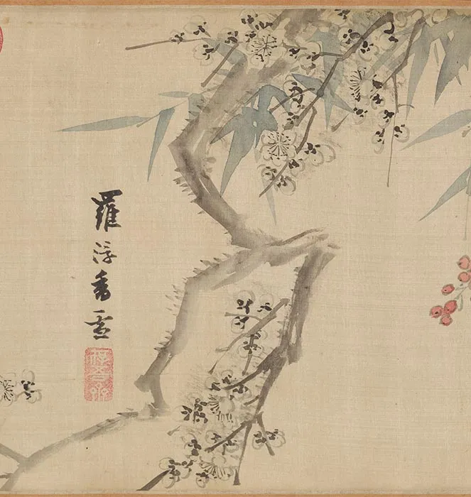 王穀祥四季花卉图卷_04