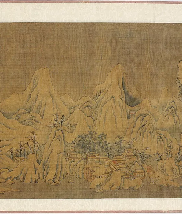 传北宋燕文贵摹唐王右丞江干雪霁图卷_07