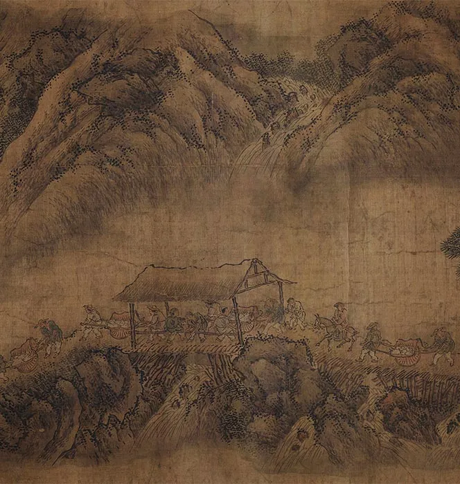 明佚名(旧传燕文贵)溪山行旅图卷_13