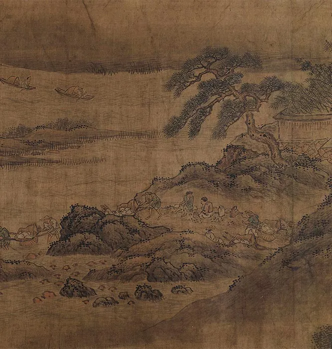 明佚名(旧传燕文贵)溪山行旅图卷_07