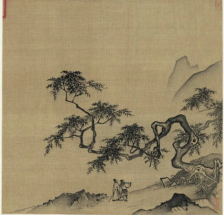 南宋马远《宋帝命题册》又名《御题马远画册》_06