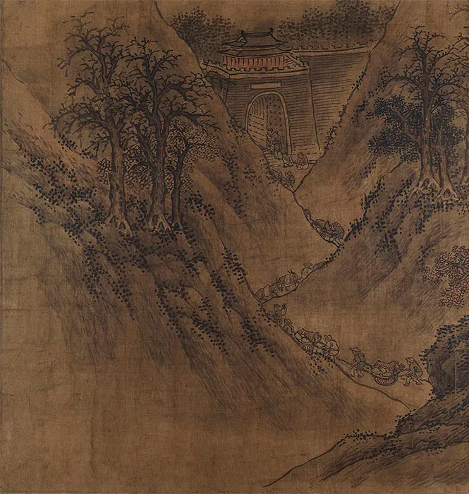 明佚名(旧传燕文贵)溪山行旅图卷_01