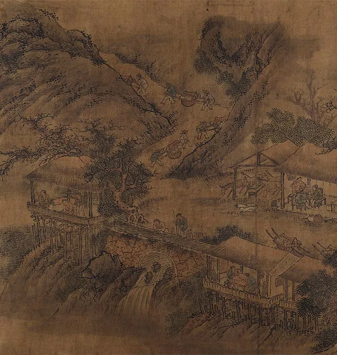 明佚名(旧传燕文贵)溪山行旅图卷_11