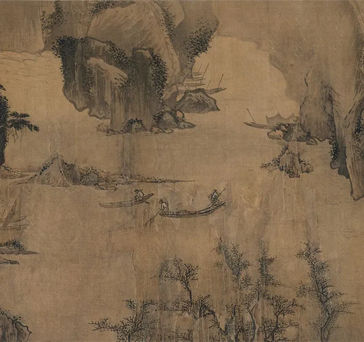 传南宋马远《溪山无尽图卷》全卷_12