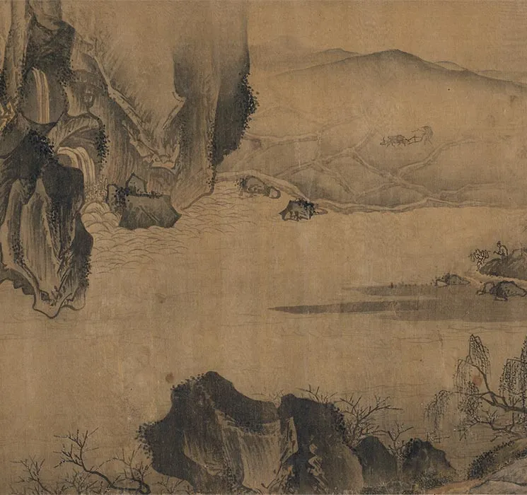 传南宋马远《溪山无尽图卷》全卷_13