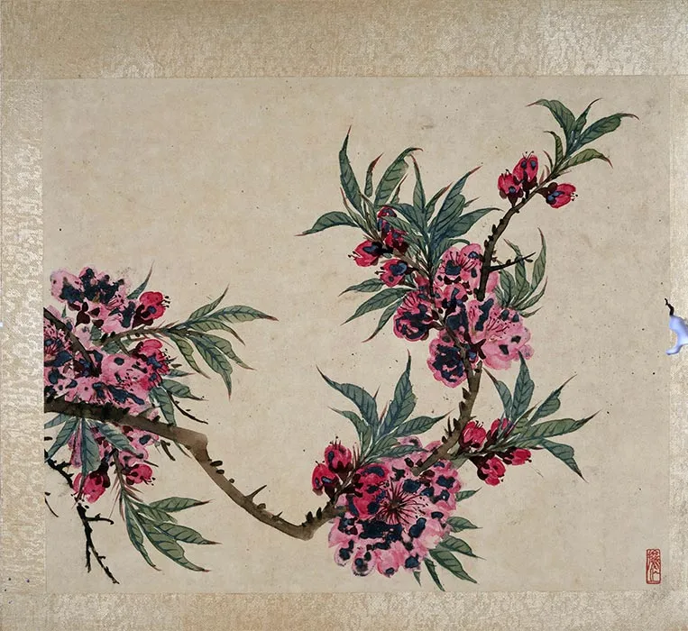 吴让之花卉画册页_03