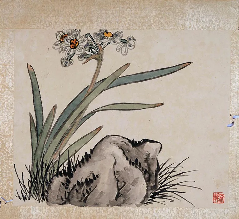 吴让之花卉画册页_11