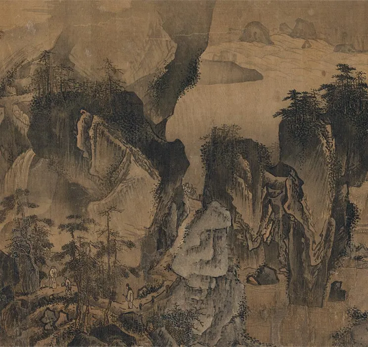 传南宋马远《溪山无尽图卷》全卷_11