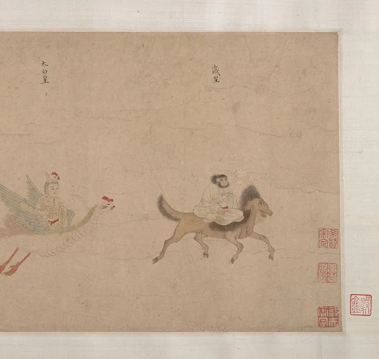 传仇英五星二十八宿神形图卷_17
