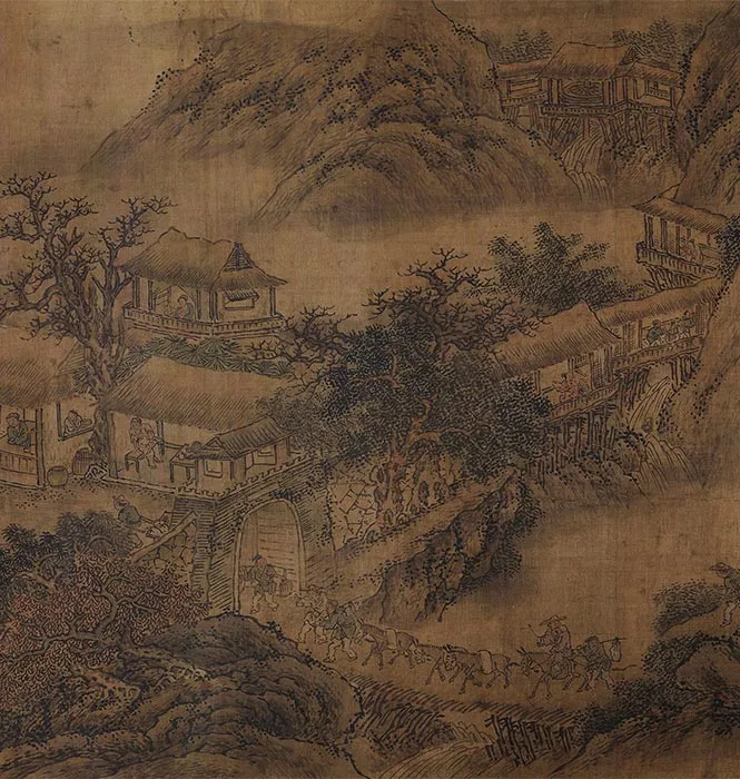 明佚名(旧传燕文贵)溪山行旅图卷_12