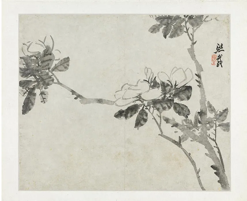 吴熙载(吴让之)花卉册_08
