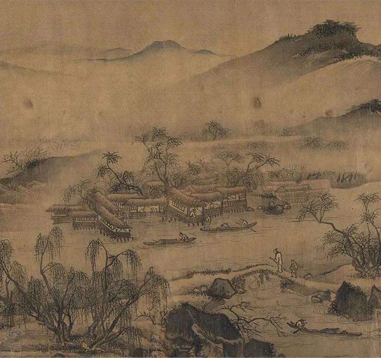 传南宋马远《溪山无尽图卷》全卷_14