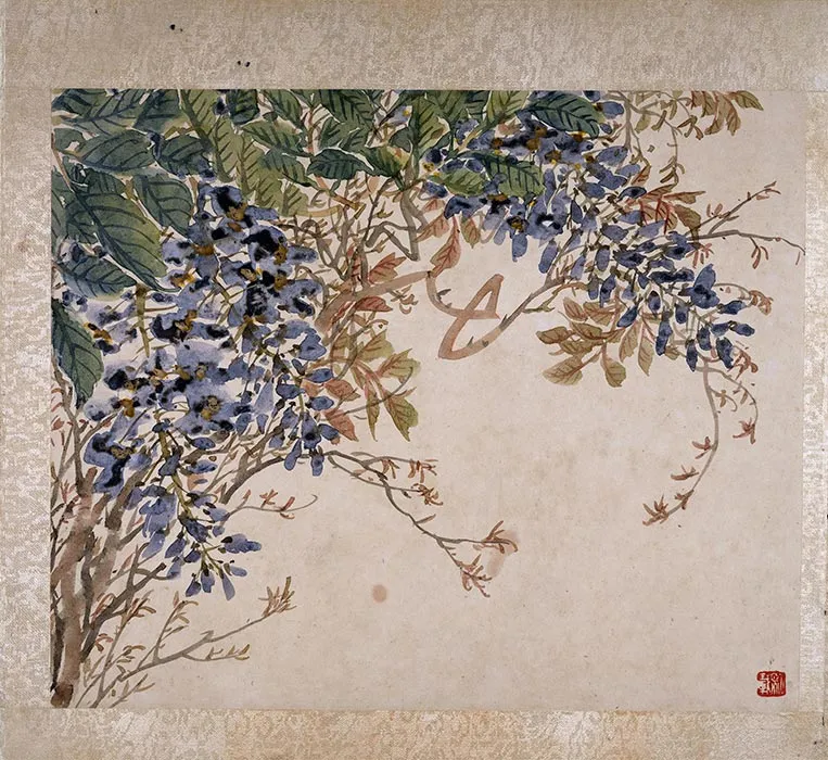 吴让之花卉画册页_05