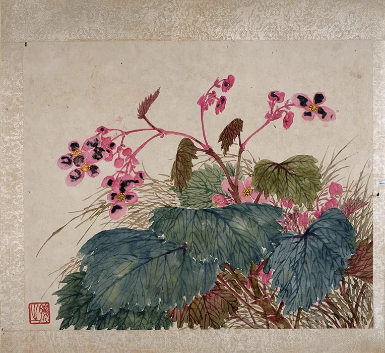 吴让之花卉画册页_02