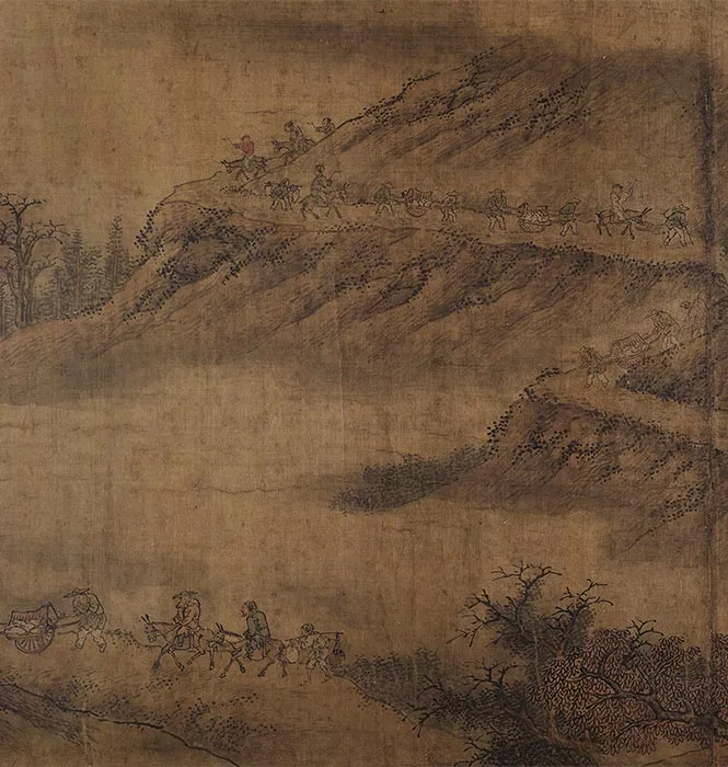 明佚名(旧传燕文贵)溪山行旅图卷_15