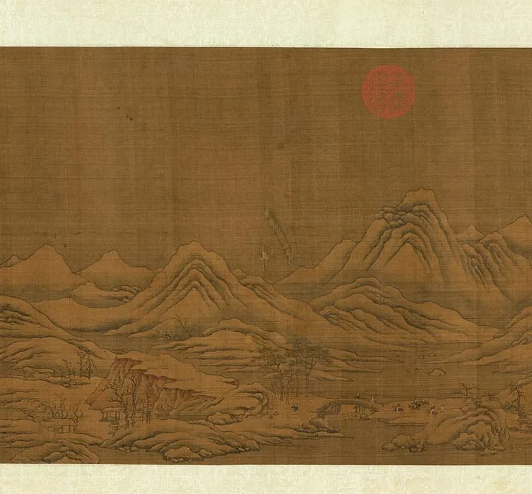 宋燕文贵画江山雪霁图卷_06