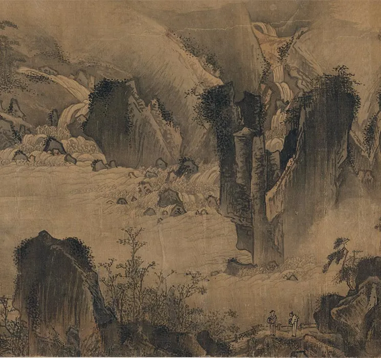 传南宋马远《溪山无尽图卷》全卷_10