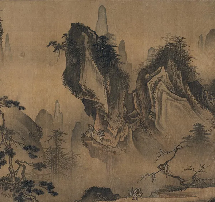 传南宋马远《溪山无尽图卷》全卷_17