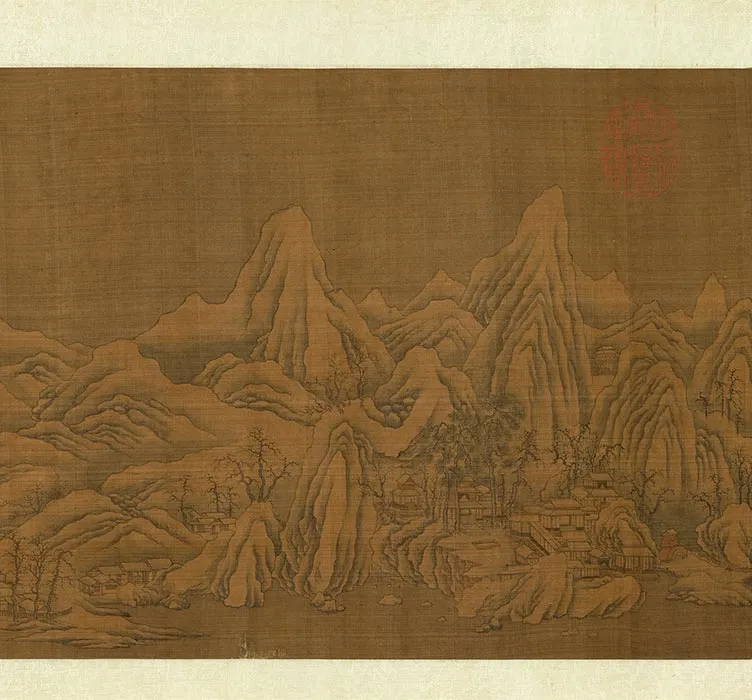 宋燕文贵画江山雪霁图卷_07