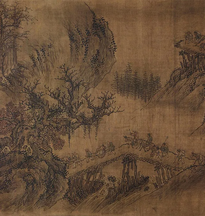 明佚名(旧传燕文贵)溪山行旅图卷_02