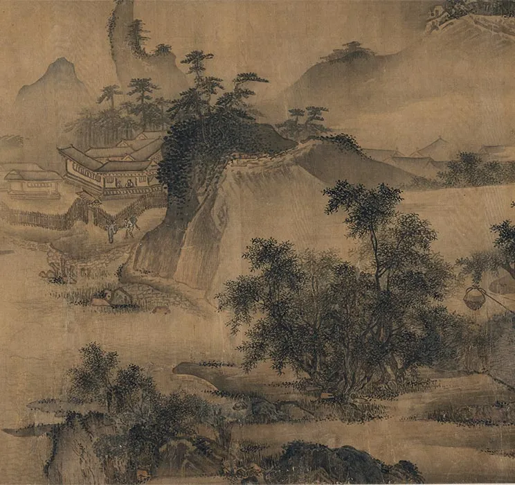 传南宋马远《溪山无尽图卷》全卷_07