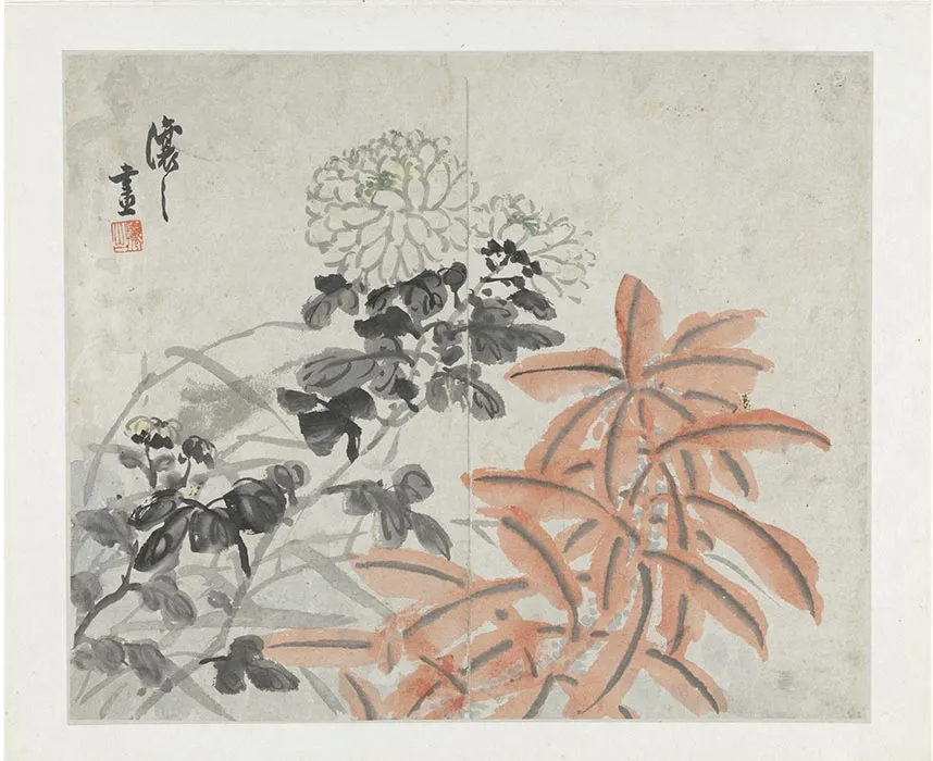 吴熙载(吴让之)花卉册_07