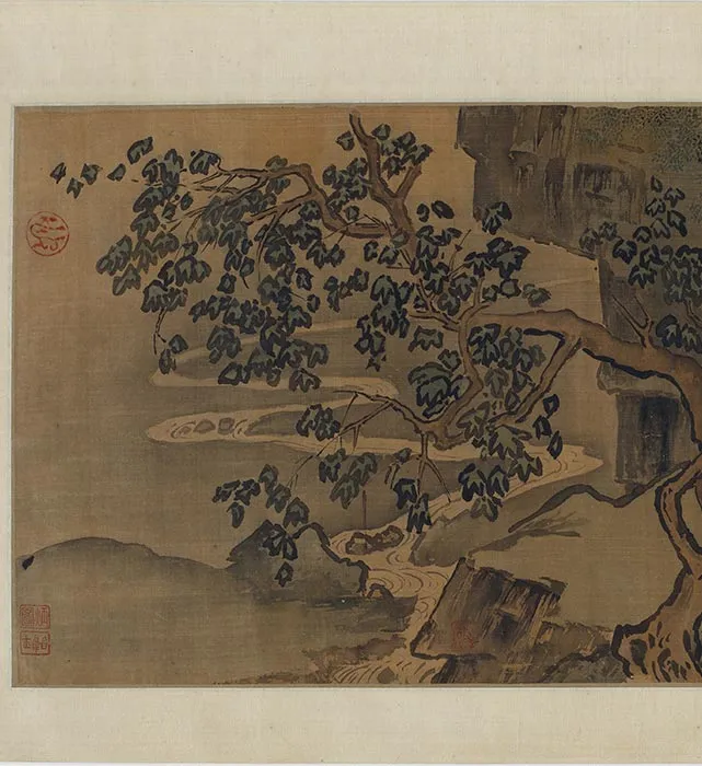 伯夷叔齐首阳山图（仿李唐采薇图）_10