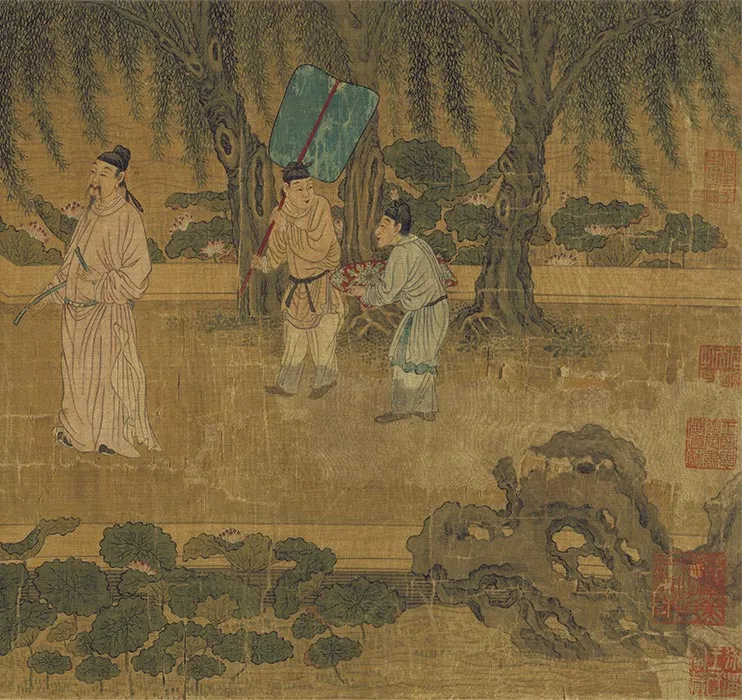 传刘松年十八学士图卷_23