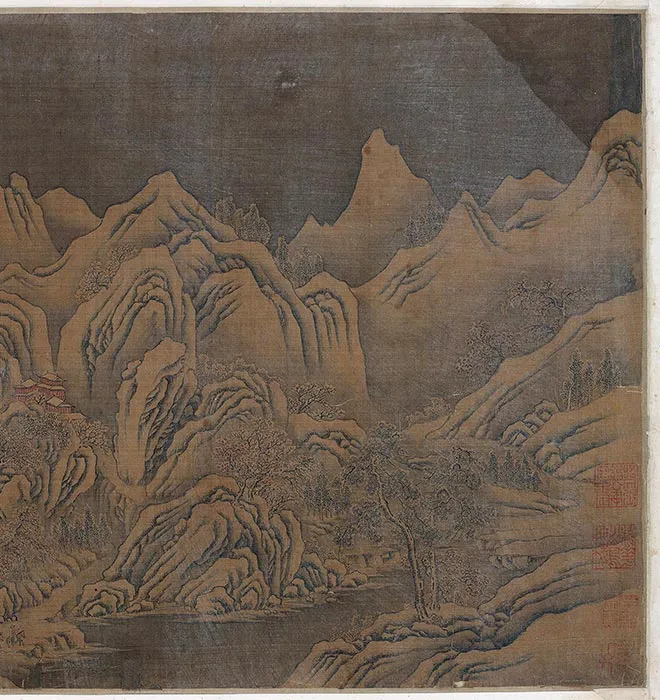 传燕文贵冬雪山水图卷_12
