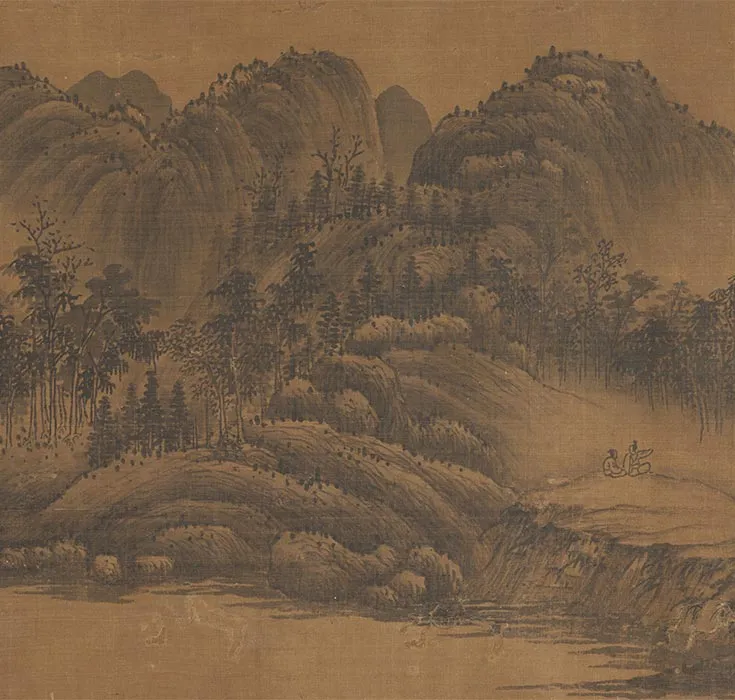 传董源山水图卷_07