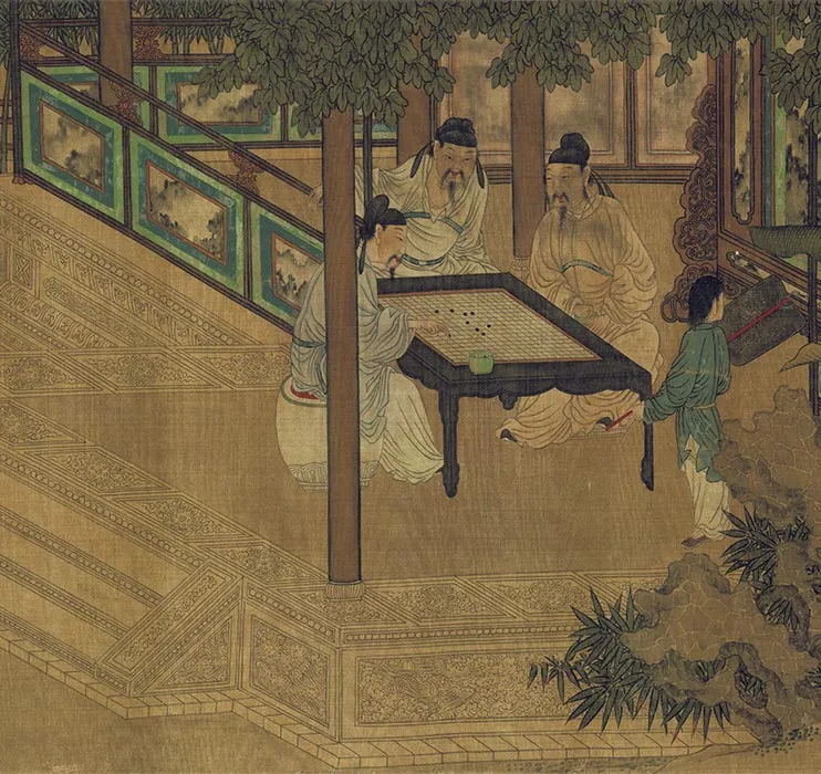 传刘松年十八学士图卷_17