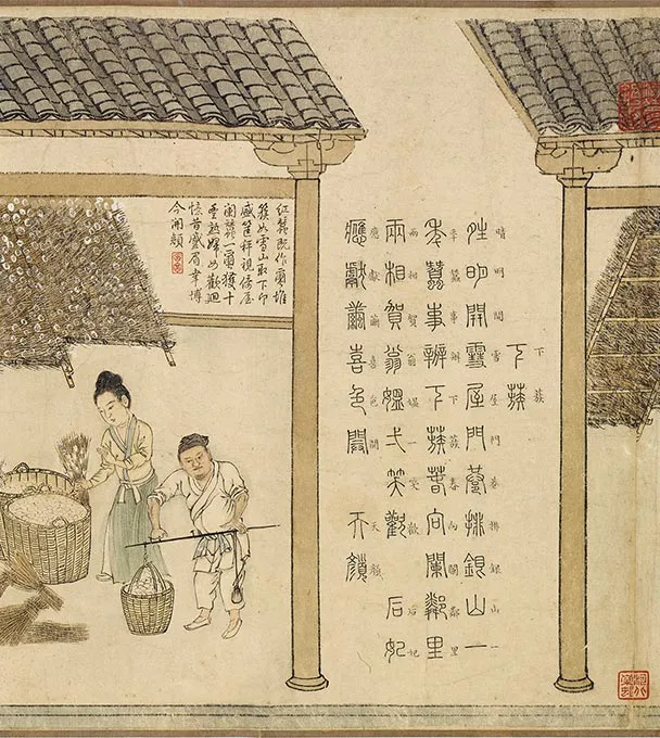 程棨摹楼璹《蚕织图》卷-B_02
