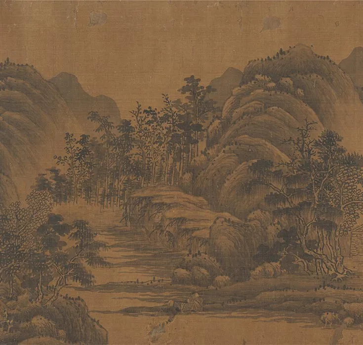 传董源山水图卷_17