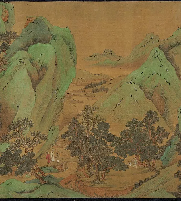 刘松年(伪款)青绿山水图卷_10