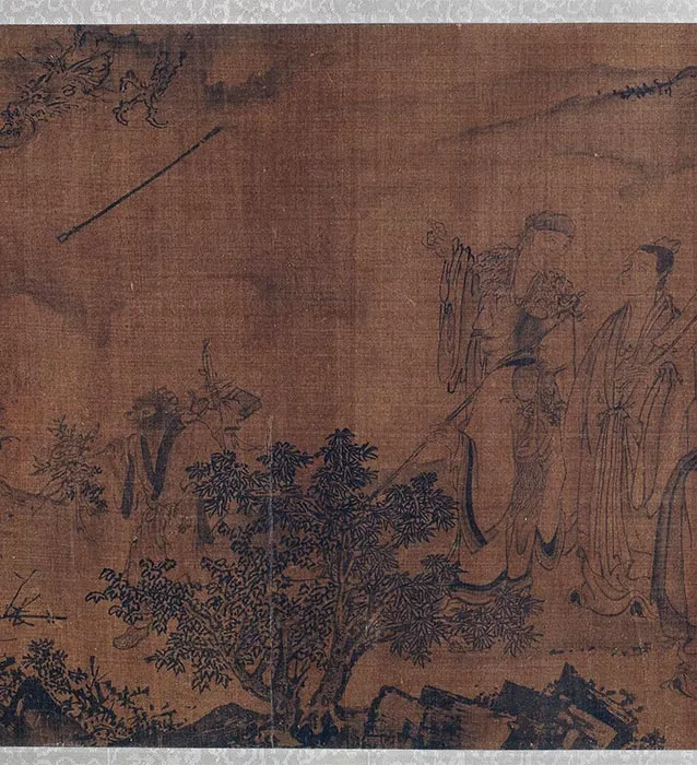 传刘松年《万仙朝真图》卷_19