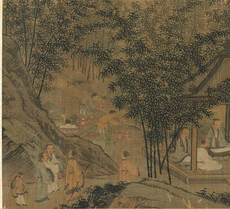 传宋刘松年曲水流觞图卷_04