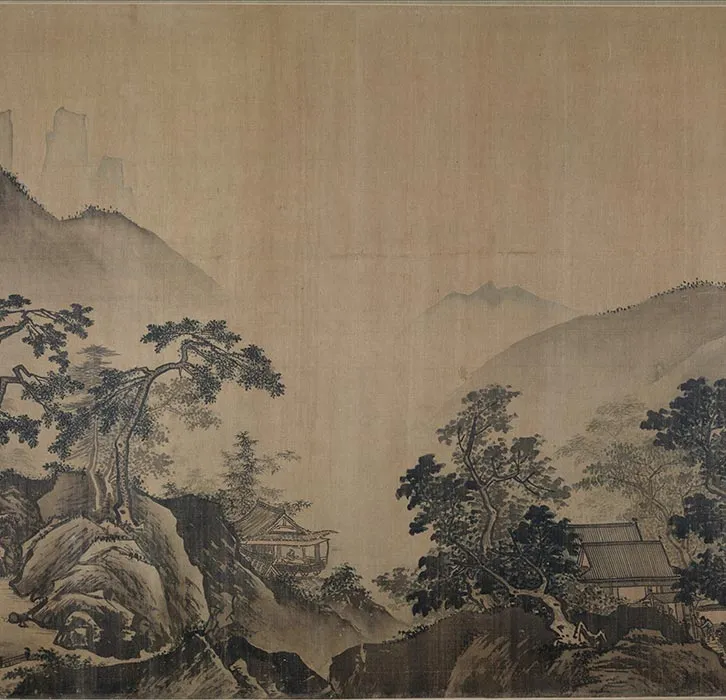 明人托名夏圭《长江万里图》卷_12