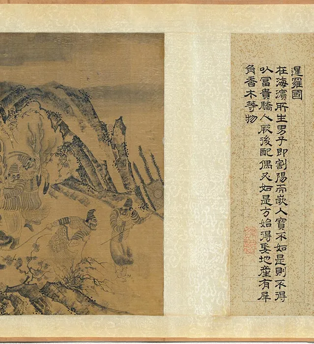 传宋李公麟万国职贡图卷_14