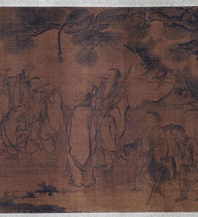 传刘松年《万仙朝真图》卷_26