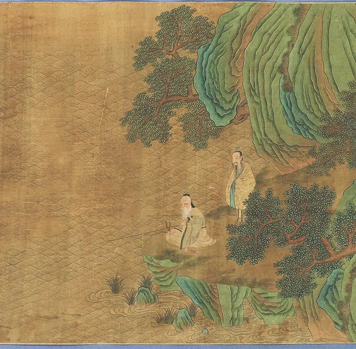 传刘松年渭水飞熊图卷_06