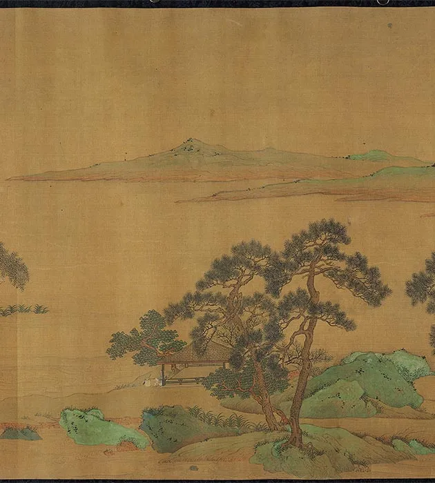 刘松年(伪款)青绿山水图卷_08
