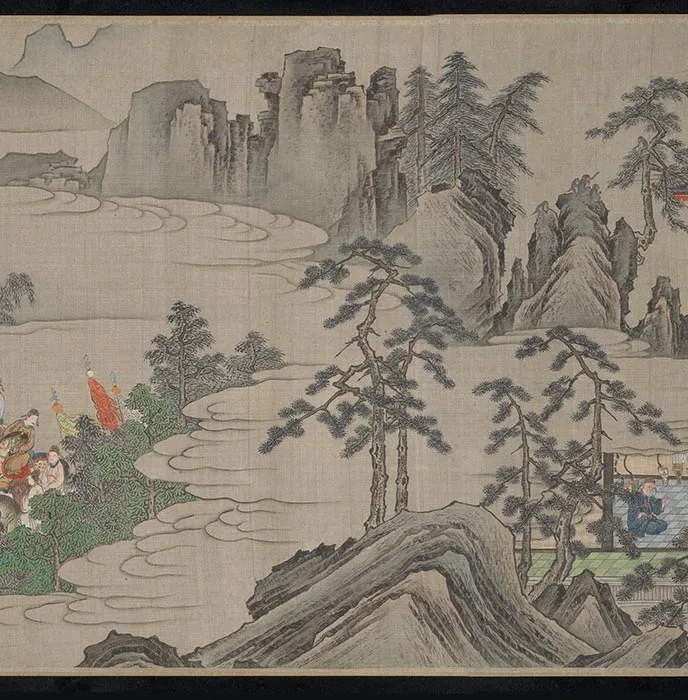 狩野山雪《长恨歌图》下卷_26